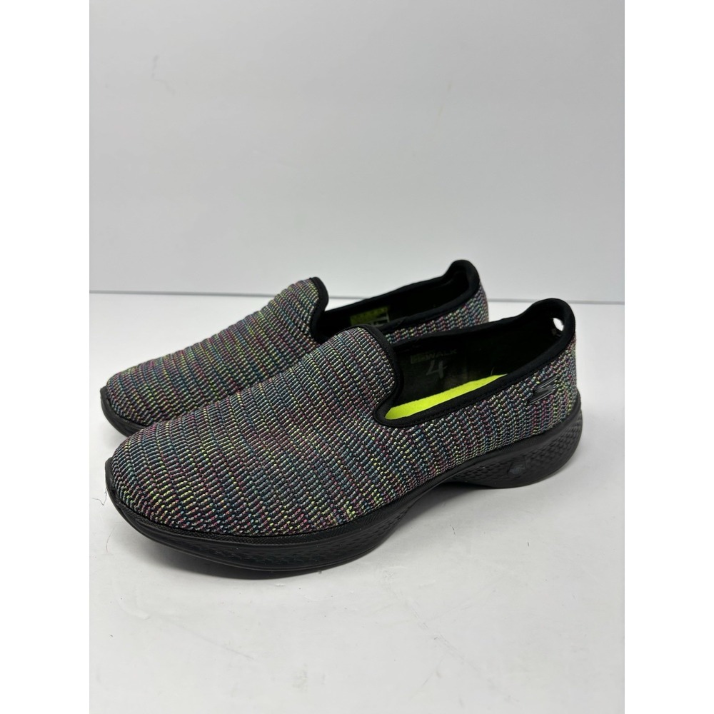 Skechers Goga Max Slip-on Sneakers Shoes Multi color Women's Size 7.5